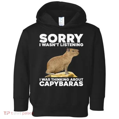 Best Capybara Design For Pet Rodent Capybara Toddler Hoodie