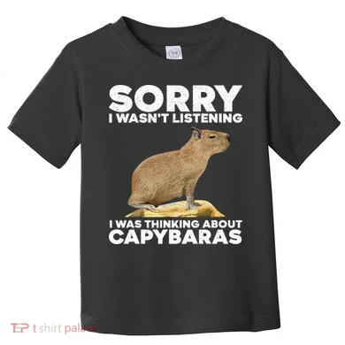 Best Capybara Design For Pet Rodent Capybara Toddler T-Shirt