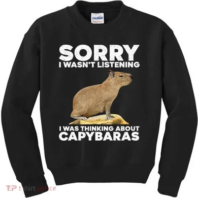 Best Capybara Design For Pet Rodent Capybara Kids Sweatshirt