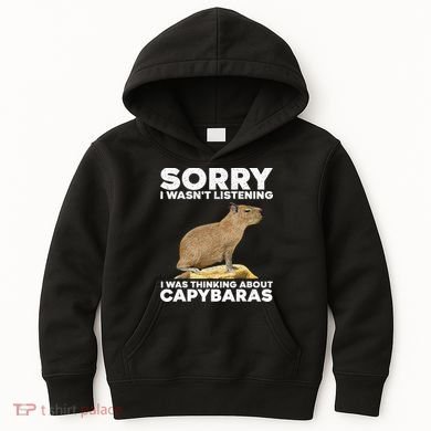 Best Capybara Design For Pet Rodent Capybara Kids Hoodie