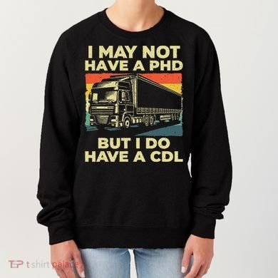 Best Cdl Driver Art Trucker Cdl Truck Driver Women's Sweatshirt