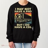 Best Cdl Driver Art Trucker Cdl Truck Driver Women's Sweatshirt thumb 0