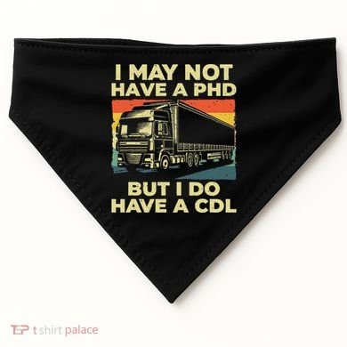 Best Cdl Driver Art Trucker Cdl Truck Driver USA-Made Doggie Bandana