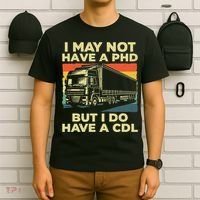 Best Cdl Driver Art Trucker Cdl Truck Driver T-Shirt thumb 6