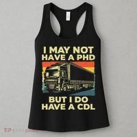 Best Cdl Driver Art Trucker Cdl Truck Driver Women's Tank Top thumb 3