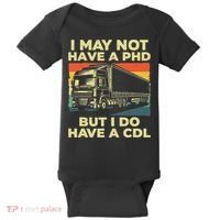 Best Cdl Driver Art Trucker Cdl Truck Driver Baby Bodysuit thumb 0