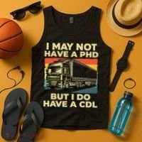 Best Cdl Driver Art Trucker Cdl Truck Driver Tank Top thumb 4