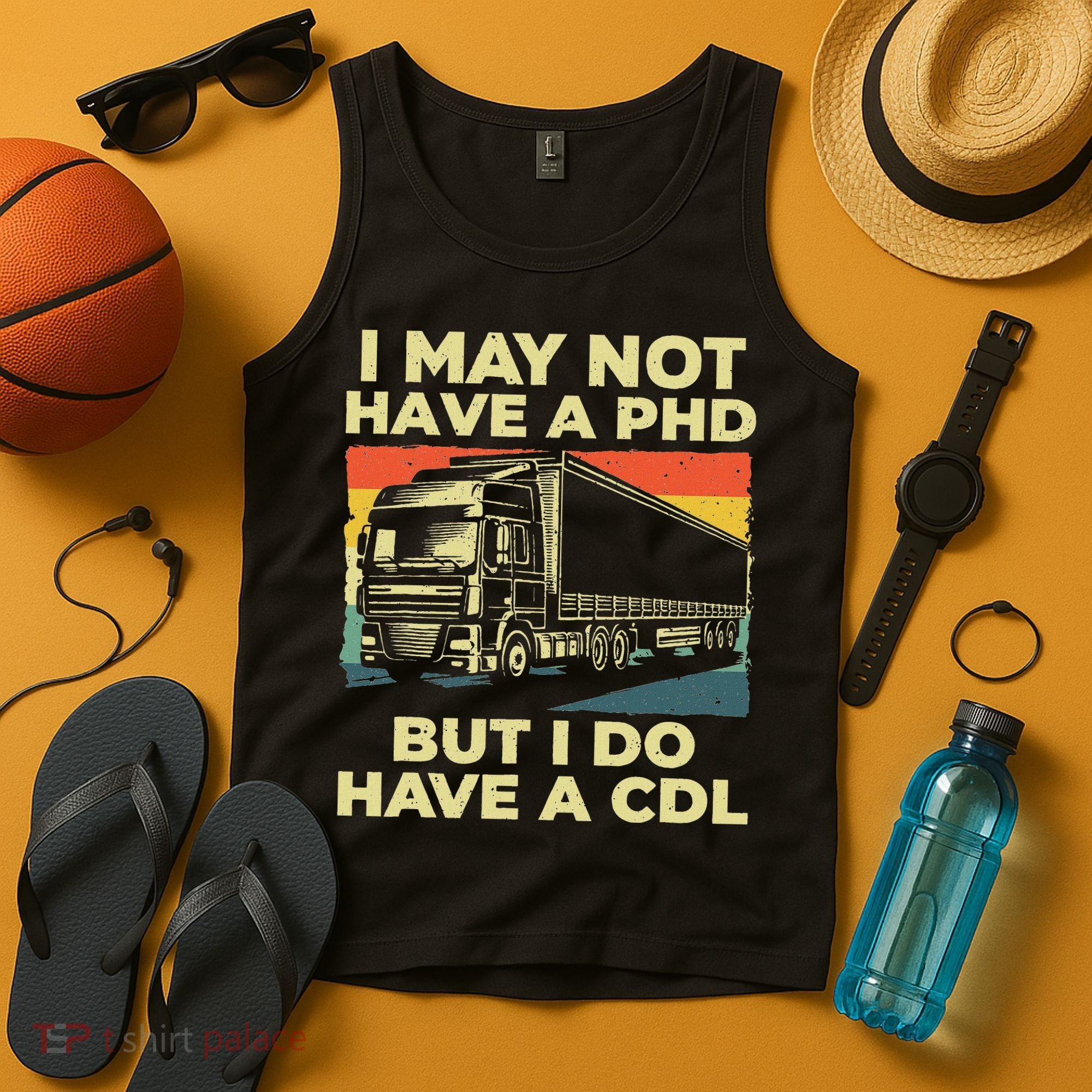Best Cdl Driver Art Trucker Cdl Truck Driver Tank Top