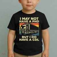 Best Cdl Driver Art Trucker Cdl Truck Driver Toddler T-Shirt thumb 2