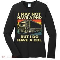 Best Cdl Driver Art Trucker Cdl Truck Driver Women's Long Sleeve Shirt thumb 0