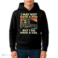 Best Cdl Driver Art Trucker Cdl Truck Driver Kids Hoodie thumb 4