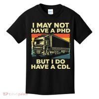 Best Cdl Driver Art Trucker Cdl Truck Driver Kids T-Shirt thumb 0