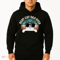 Best Cat Dad Ever Cat Lover Cat Owner Hoodie thumb 2