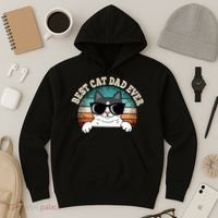 Best Cat Dad Ever Cat Lover Cat Owner Hoodie thumb 3