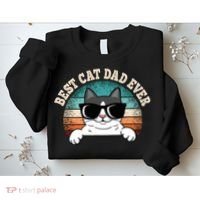 Best Cat Dad Ever Cat Lover Cat Owner Sweatshirt thumb 2