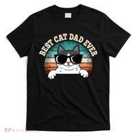 Best Cat Dad Ever Cat Lover Cat Owner T-Shirt thumb 0