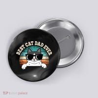 Best Cat Dad Ever Cat Lover Cat Owner Button thumb 0