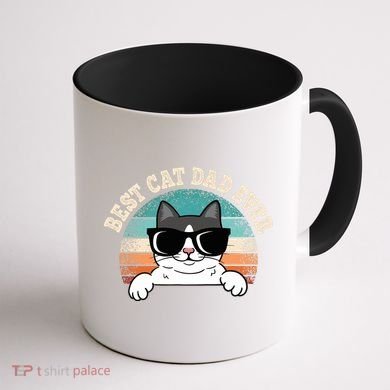 Best Cat Dad Ever Cat Lover Cat Owner Coffee Mug back