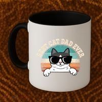 Best Cat Dad Ever Cat Lover Cat Owner Coffee Mug thumb 2
