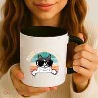 Best Cat Dad Ever Cat Lover Cat Owner Coffee Mug thumb 3