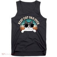 Best Cat Dad Ever Cat Lover Cat Owner Tank Top thumb 0
