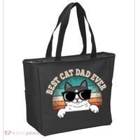 Best Cat Dad Ever Cat Lover Cat Owner Tote Bag thumb 2