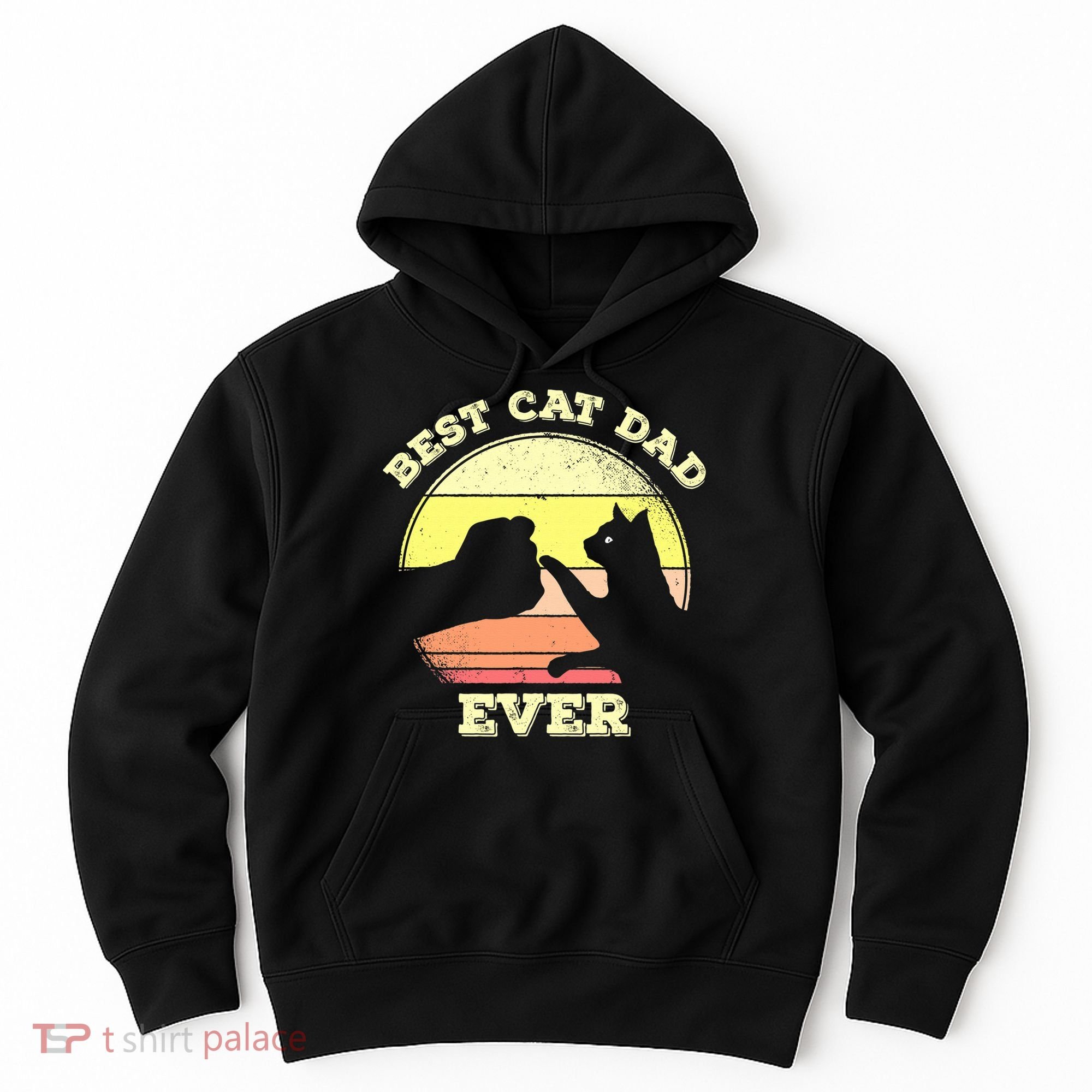 Best Cat Dad Ever Cute Cat Lover Funny Hoodie