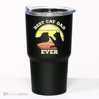 Best Cat Dad Ever Cute Cat Lover Funny Tumbler thumb 0