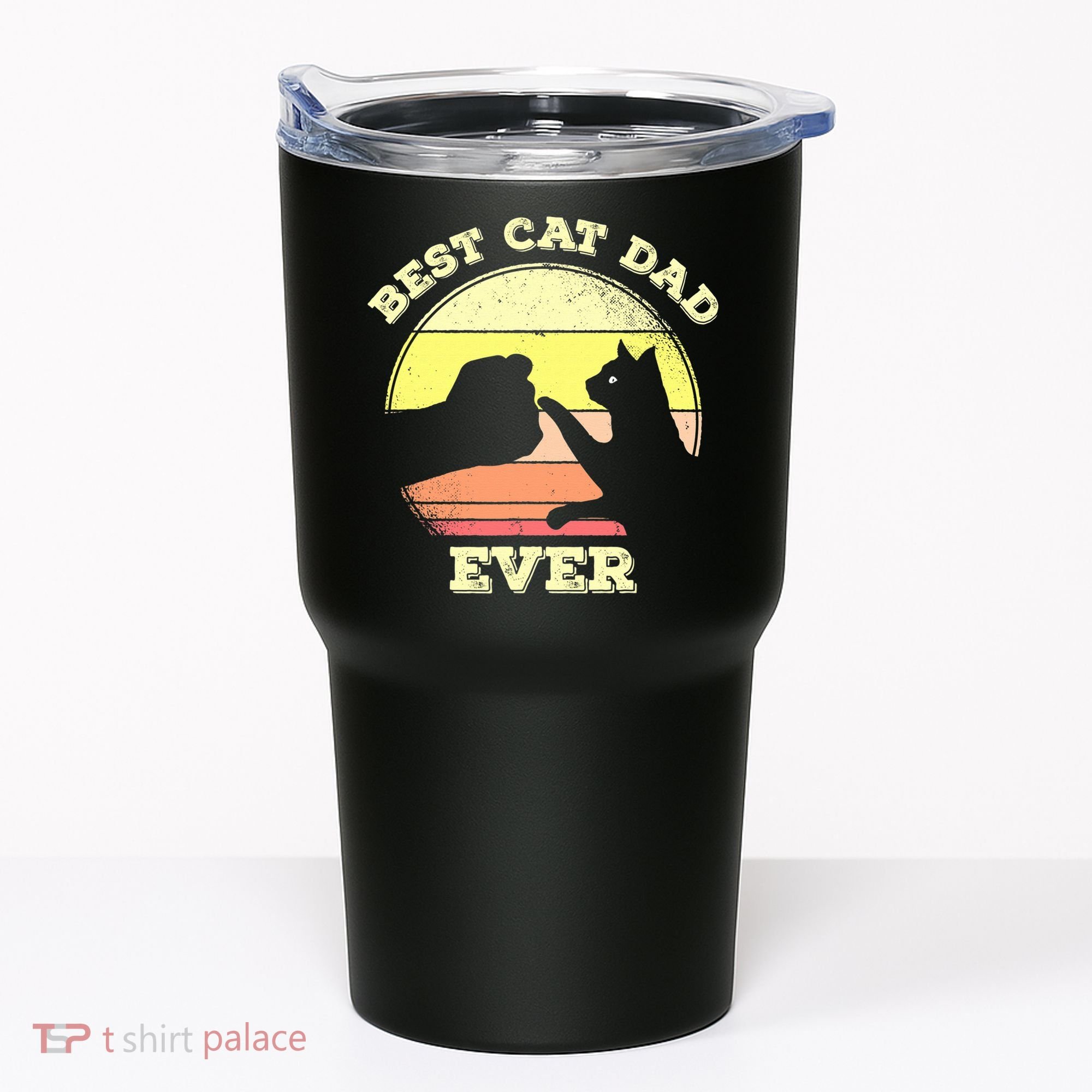 Best Cat Dad Ever Cute Cat Lover Funny Tumbler