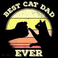 Best Cat Dad Ever Cute Cat Lover Funny Mousepad thumb 1