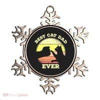 Best Cat Dad Ever Cute Cat Lover Funny Ornament thumb 0