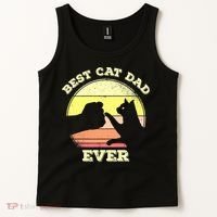 Best Cat Dad Ever Cute Cat Lover Funny Tank Top thumb 2