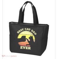 Best Cat Dad Ever Cute Cat Lover Funny Tote Bag thumb 3