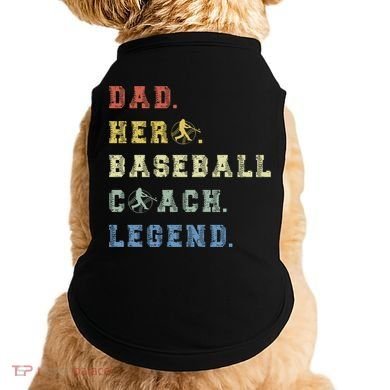 Baseball Coach Dad Gift Doggie Tank