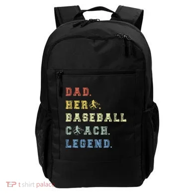 Baseball Coach Dad Gift Backpack