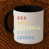 Baseball Coach Dad Gift Coffee Mug thumb 2