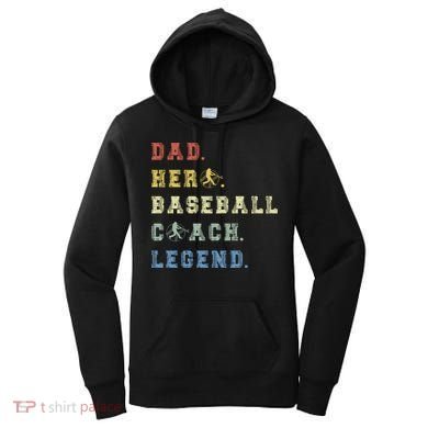 Baseball Coach Dad Gift Women's Hoodie