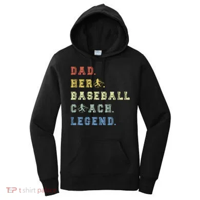 Baseball Coach Dad Gift Women's Hoodie