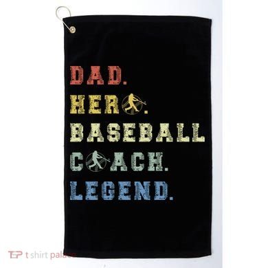 Baseball Coach Dad Gift Golf Towel