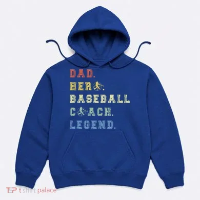 Baseball Coach Dad Gift Hoodie