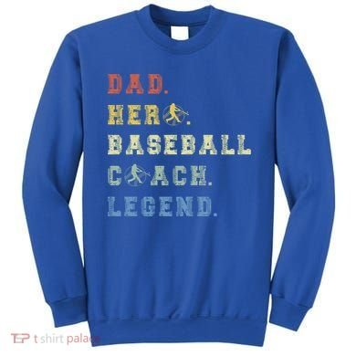 Baseball Coach Dad Gift Sweatshirt