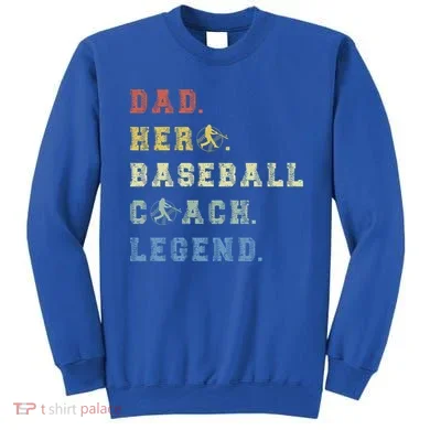 Baseball Coach Dad Gift Sweatshirt