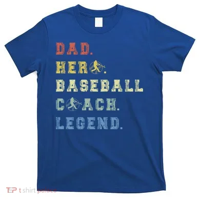 Baseball Coach Dad Gift T-Shirt