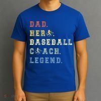 Baseball Coach Dad Gift T-Shirt thumb 3