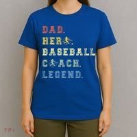 Baseball Coach Dad Gift T-Shirt thumb 4
