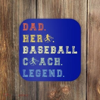 Baseball Coach Dad Gift Coaster