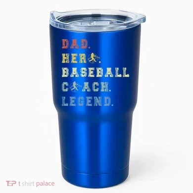 Baseball Coach Dad Gift Tumbler