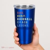 Baseball Coach Dad Gift Tumbler thumb 2