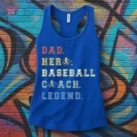 Baseball Coach Dad Gift Women's Tank Top thumb 3