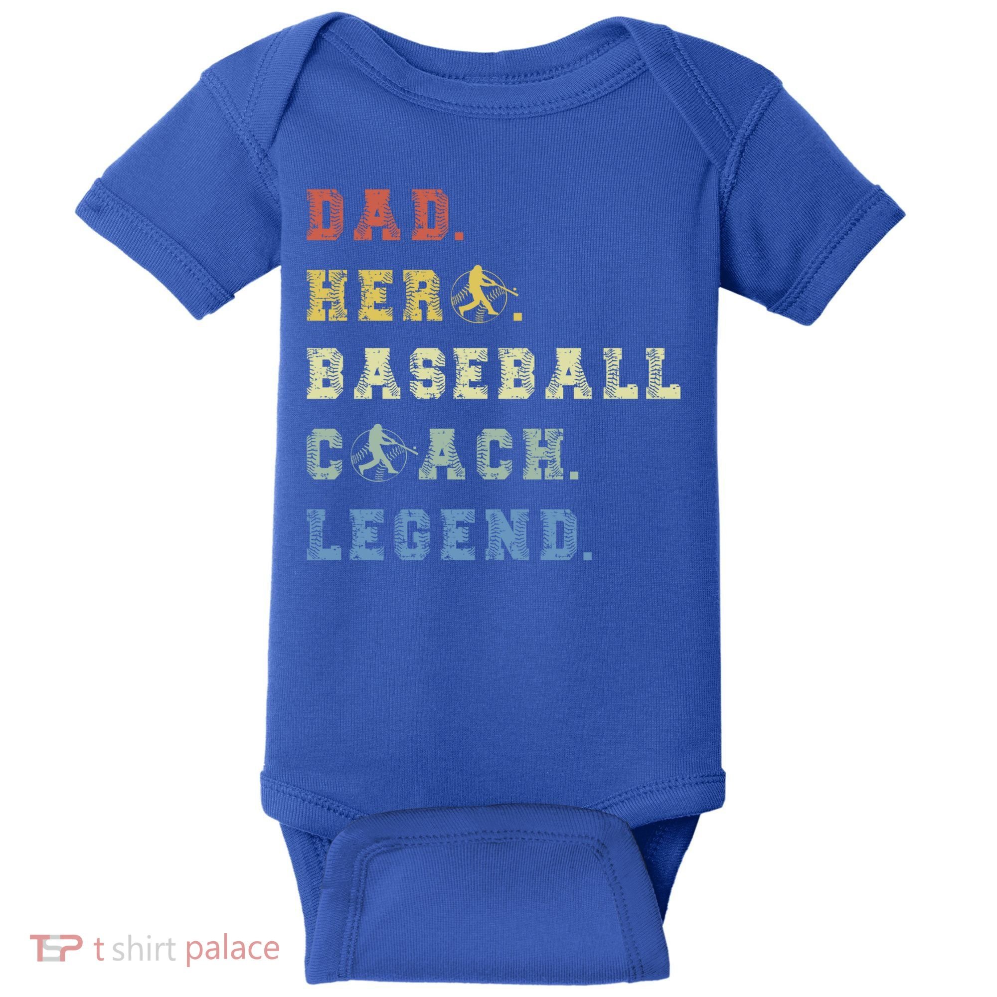 Baseball Coach Dad Gift Baby Bodysuit